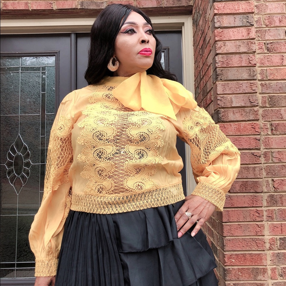 N by Nancy Yellow Top